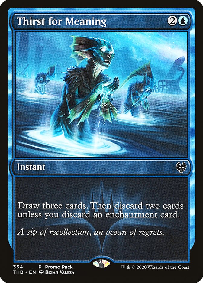Thirst for Meaning (Promo Pack) [Theros Beyond Death Promos] | Game Haven TX