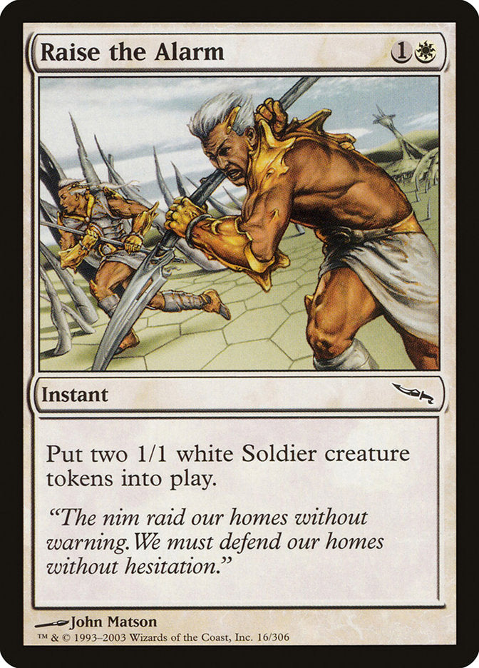 Raise the Alarm [Mirrodin] | Game Haven TX