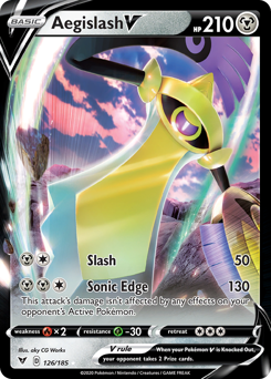 Aegislash V (126/185) [Sword & Shield: Vivid Voltage] | Game Haven TX