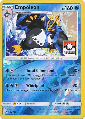 Empoleon (34/156) (League Promo) [Sun & Moon: Ultra Prism] | Game Haven TX