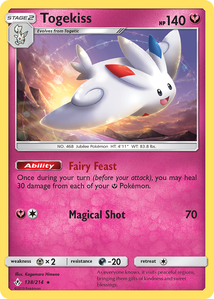 Togekiss (138/214) [Sun & Moon: Unbroken Bonds] | Game Haven TX