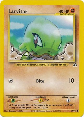 Larvitar (57/75) [Neo Discovery Unlimited] | Game Haven TX