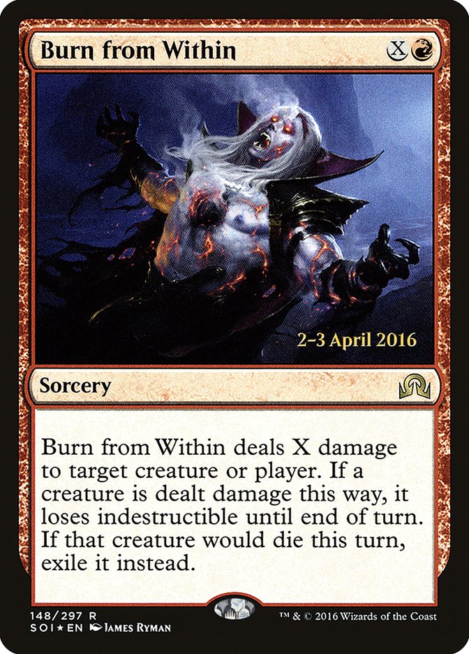 Burn from Within [Shadows over Innistrad Promos] | Game Haven TX