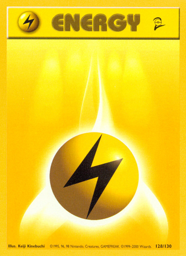 Lightning Energy (128/130) [Base Set 2] | Game Haven TX