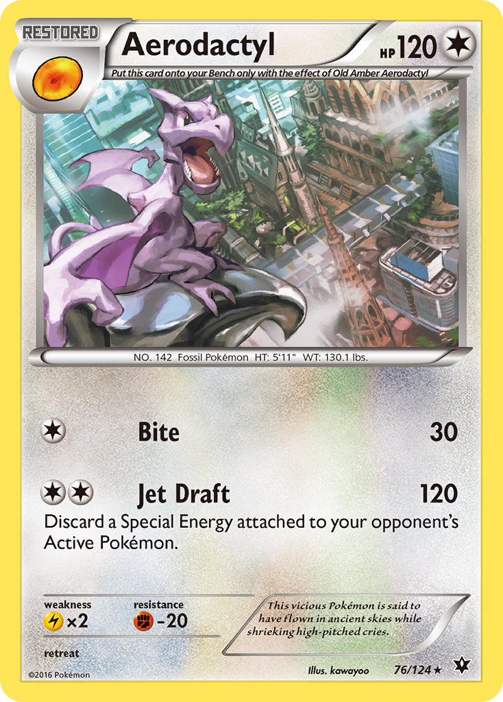 Aerodactyl (76/124) [XY: Fates Collide] | Game Haven TX