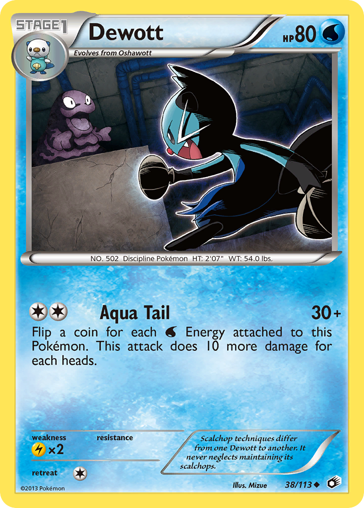 Dewott (38/113) [Black & White: Legendary Treasures] | Game Haven TX