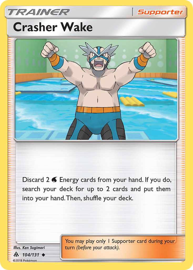 Crasher Wake (104/131) [Sun & Moon: Forbidden Light] | Game Haven TX
