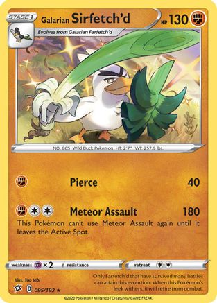 Galarian Sirfetch'd (095/192) (Theme Deck Exclusive) [Sword & Shield: Rebel Clash] | Game Haven TX