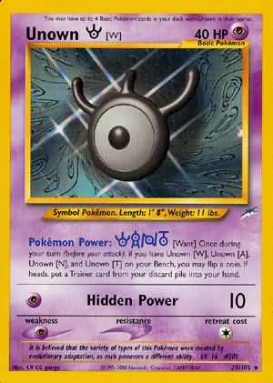 Unown [W] (29/105) [Neo Destiny Unlimited] | Game Haven TX