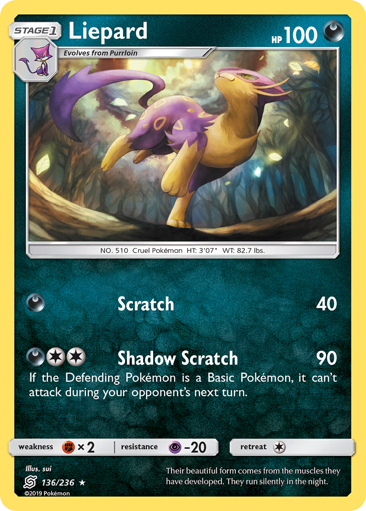 Liepard (136/236) [Sun & Moon: Unified Minds] | Game Haven TX