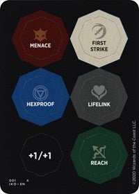 Punch Card Token (001 // 002) - Thick Stock [Ikoria: Lair of Behemoths Tokens] | Game Haven TX