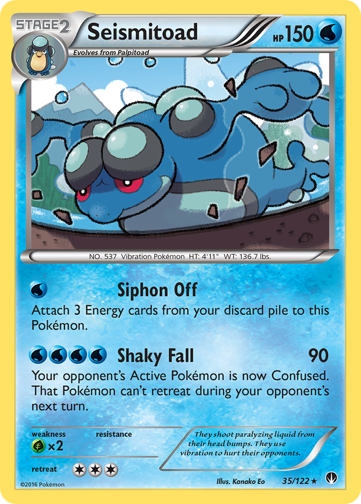 Seismitoad (35/122) [XY: BREAKpoint] | Game Haven TX