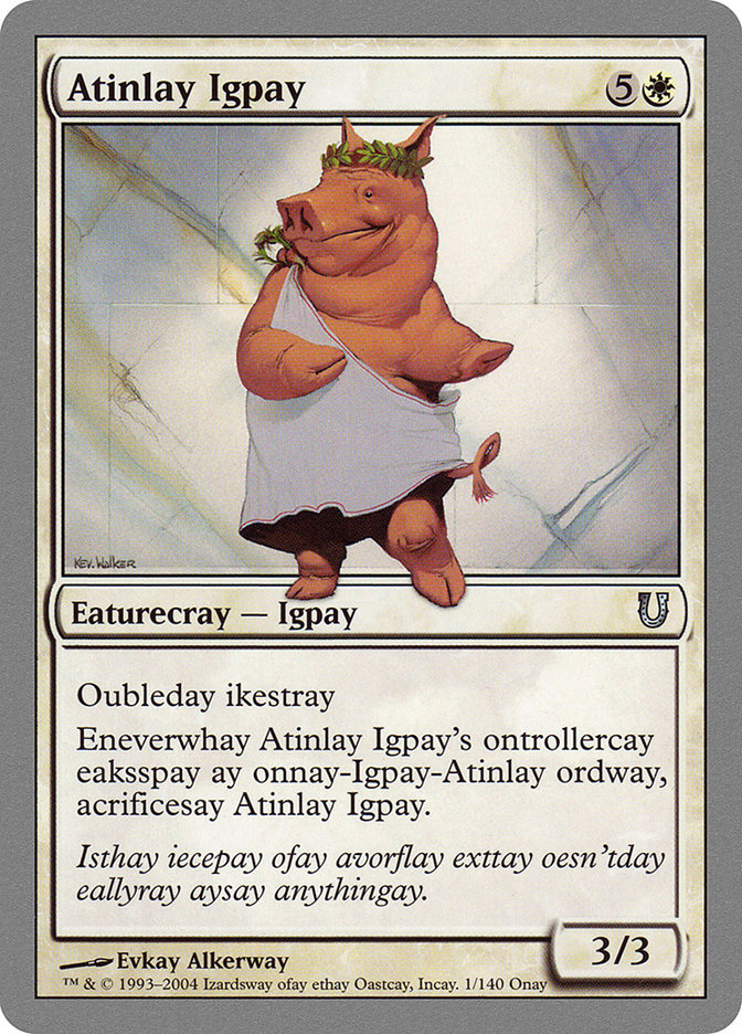 Atinlay Igpay [Unhinged] | Game Haven TX