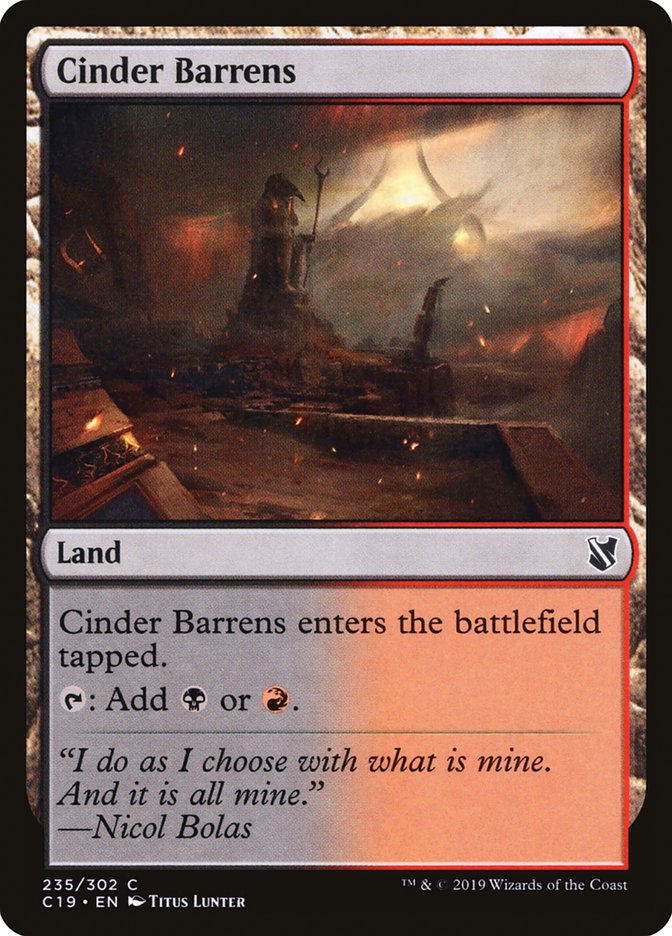 Cinder Barrens [Commander 2019] | Game Haven TX