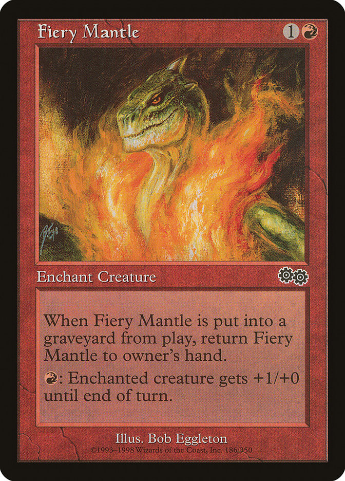 Fiery Mantle [Urza's Saga] | Game Haven TX