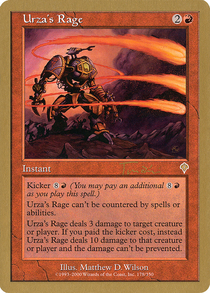 Urza's Rage (Jan Tomcani) [World Championship Decks 2001] | Game Haven TX