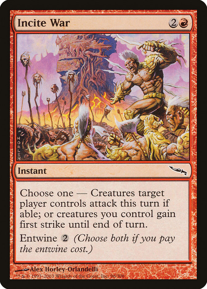 Incite War [Mirrodin] | Game Haven TX