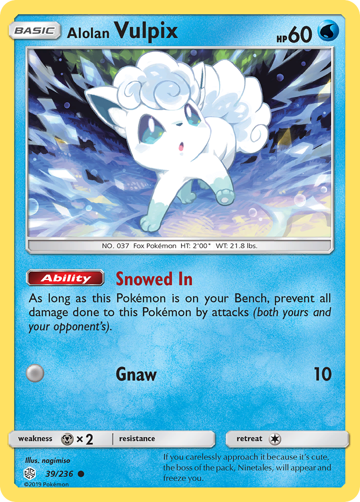 Alolan Vulpix (39/236) [Sun & Moon: Cosmic Eclipse] | Game Haven TX