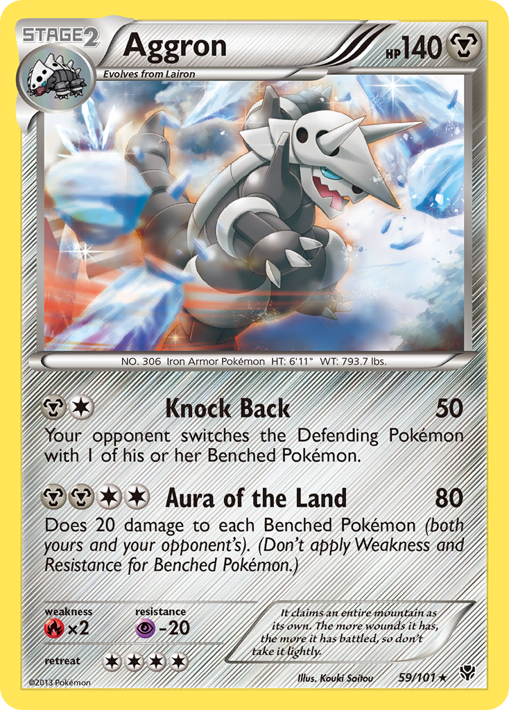 Aggron (59/101) [Black & White: Plasma Blast] | Game Haven TX