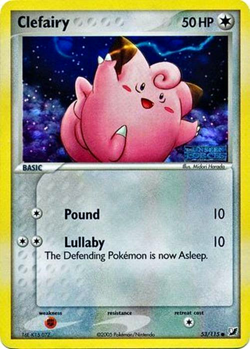 Clefairy (53/115) (Stamped) [EX: Unseen Forces] | Game Haven TX