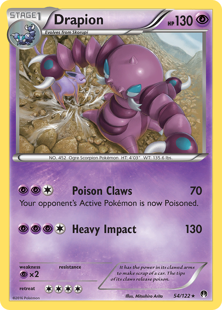Drapion (54/122) [XY: BREAKpoint] | Game Haven TX