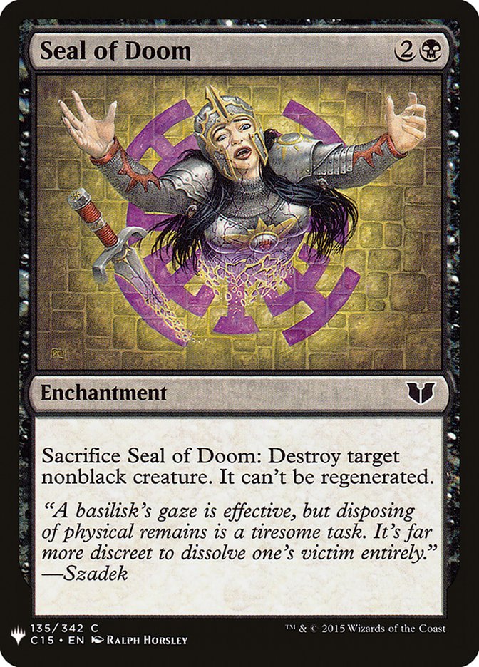 Seal of Doom [Mystery Booster] | Game Haven TX