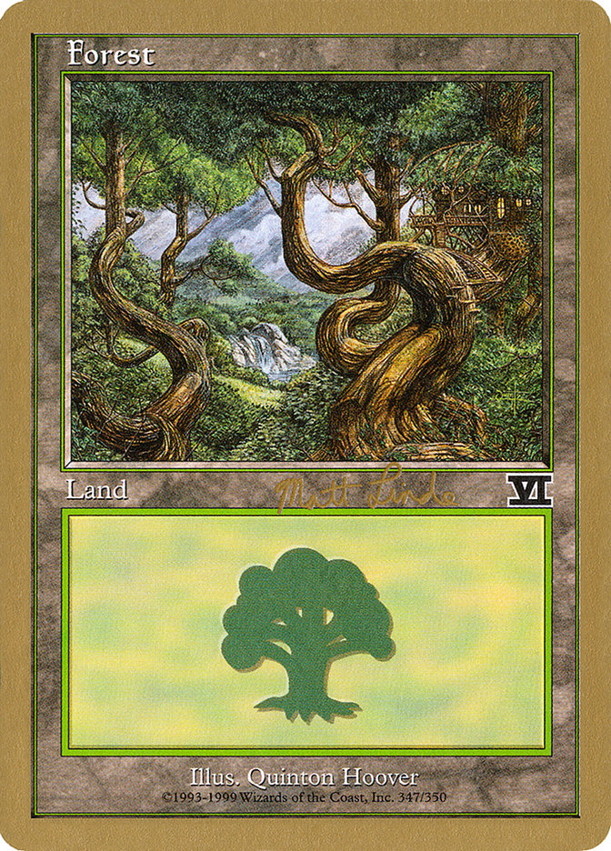 Forest (ml347b) (Matt Linde) [World Championship Decks 1999] | Game Haven TX