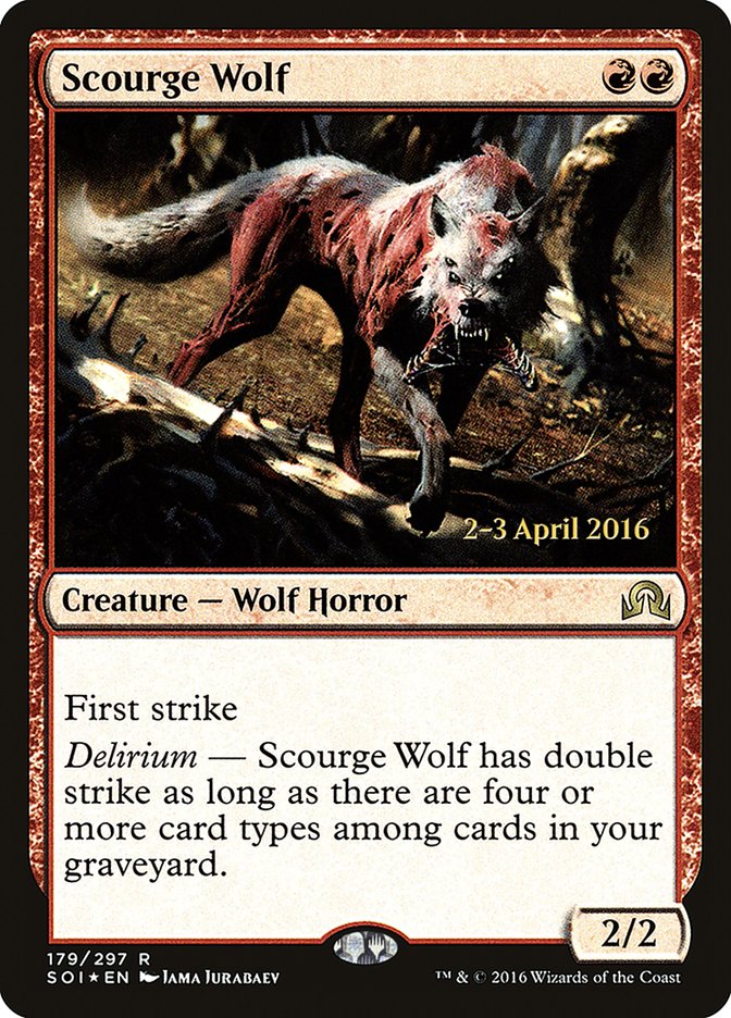 Scourge Wolf [Shadows over Innistrad Promos] | Game Haven TX