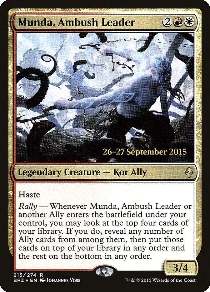 Munda, Ambush Leader [Battle for Zendikar Promos] | Game Haven TX