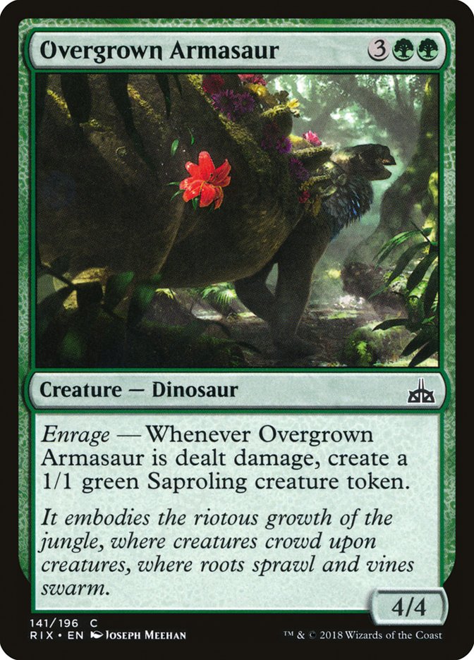 Overgrown Armasaur [Rivals of Ixalan] | Game Haven TX