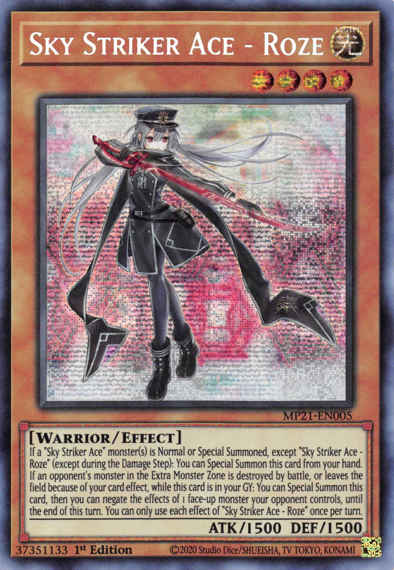 Sky Striker Ace - Roze [MP21-EN005] Prismatic Secret Rare | Game Haven TX