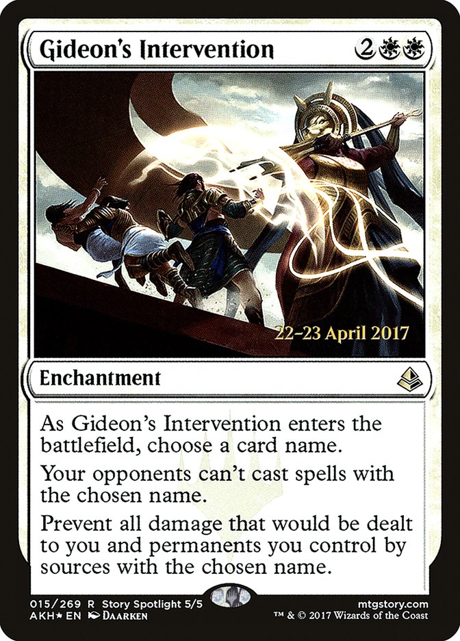 Gideon's Intervention [Amonkhet Promos] | Game Haven TX