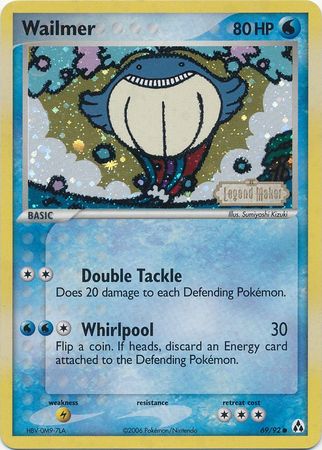 Wailmer (69/92) (Stamped) [EX: Legend Maker] | Game Haven TX