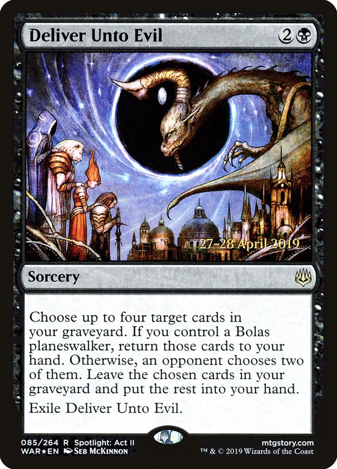 Deliver Unto Evil [War of the Spark Promos] | Game Haven TX