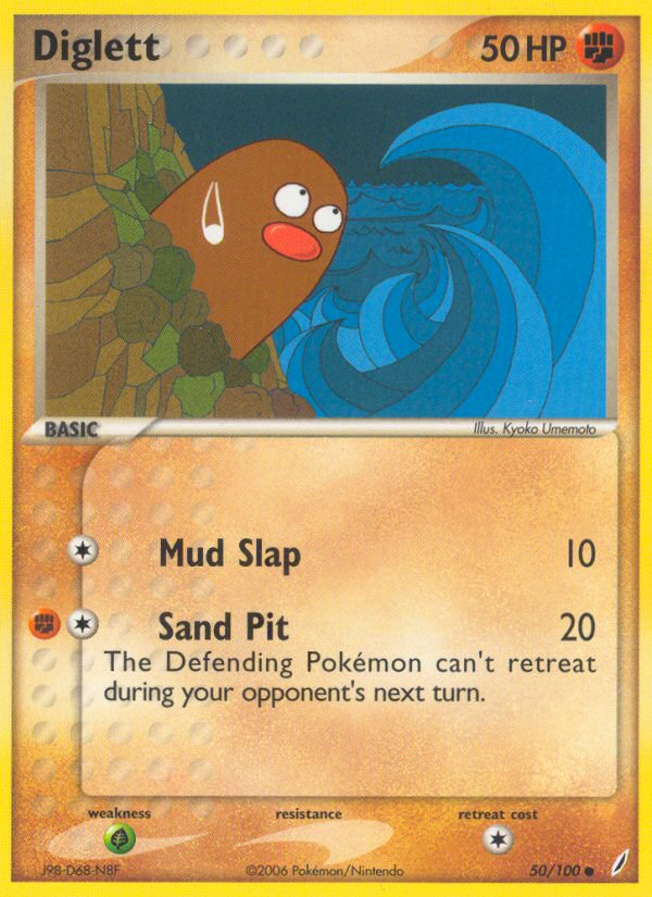 Diglett (50/100) [EX: Crystal Guardians] | Game Haven TX