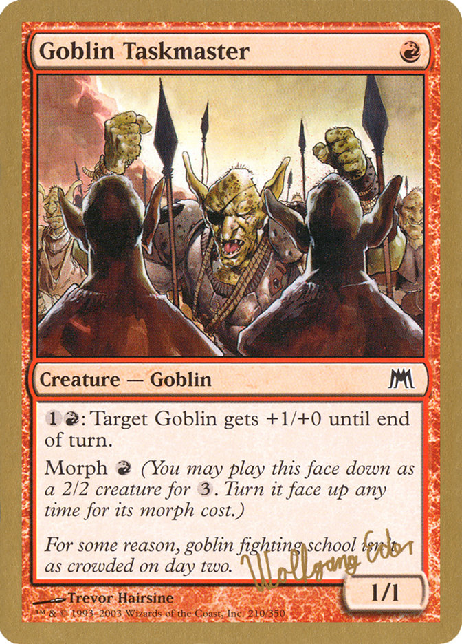 Goblin Taskmaster (Wolfgang Eder) [World Championship Decks 2003] | Game Haven TX