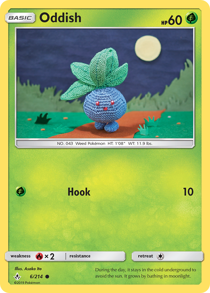 Oddish (6/214) [Sun & Moon: Unbroken Bonds] | Game Haven TX