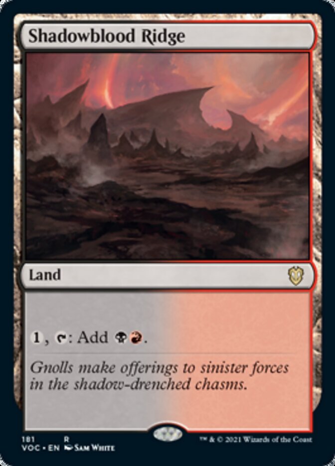 Shadowblood Ridge [Innistrad: Crimson Vow Commander] | Game Haven TX