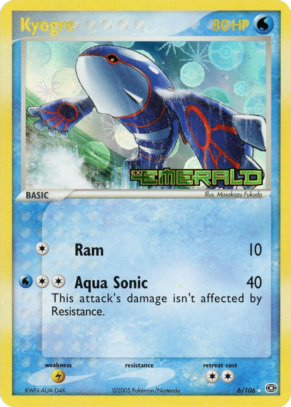 Kyogre (6/106) (Stamped) [EX: Emerald] | Game Haven TX