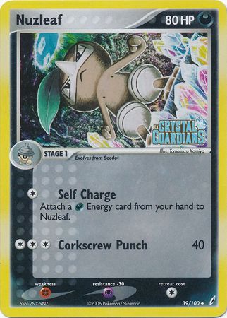 Nuzleaf (39/100) (Stamped) [EX: Crystal Guardians] | Game Haven TX