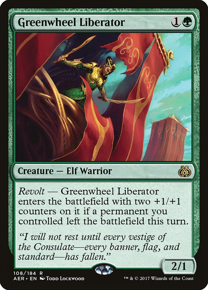 Greenwheel Liberator [Aether Revolt] | Game Haven TX