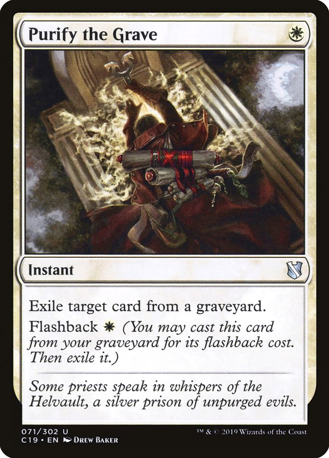 Purify the Grave [Commander 2019] | Game Haven TX