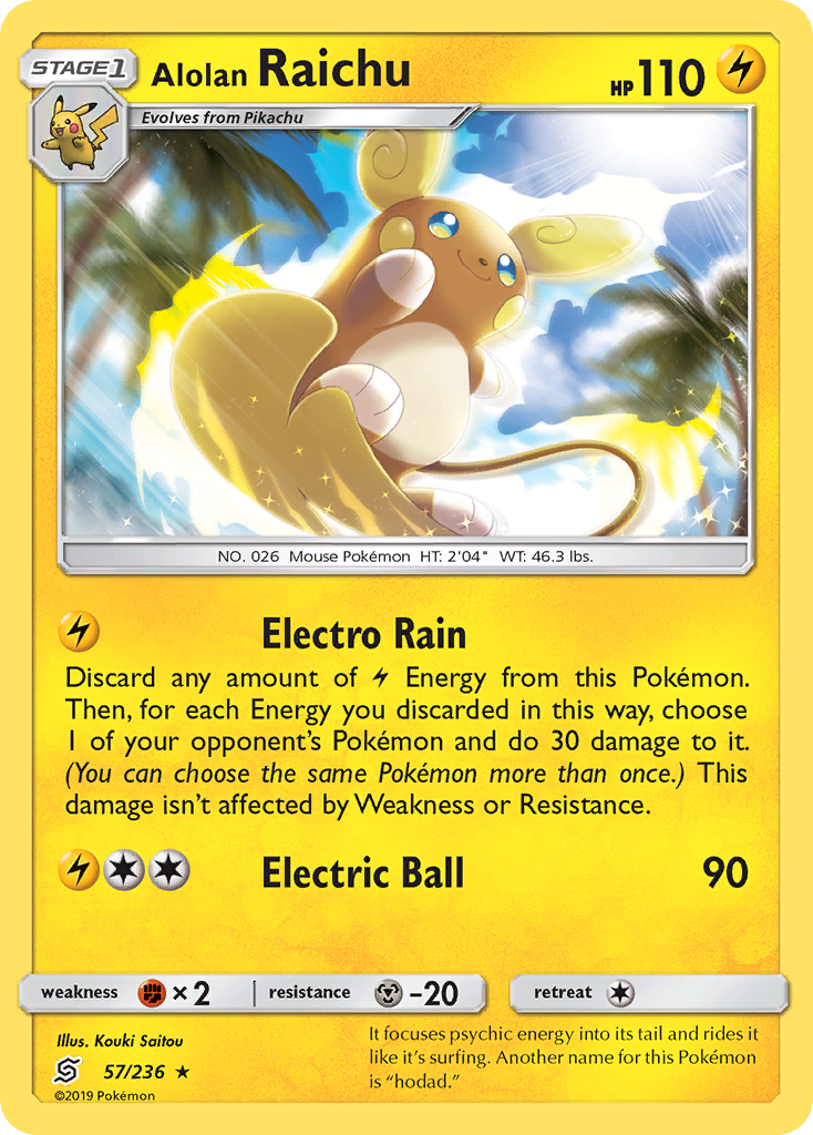 Alolan Raichu (57/236) [Sun & Moon: Unified Minds] | Game Haven TX