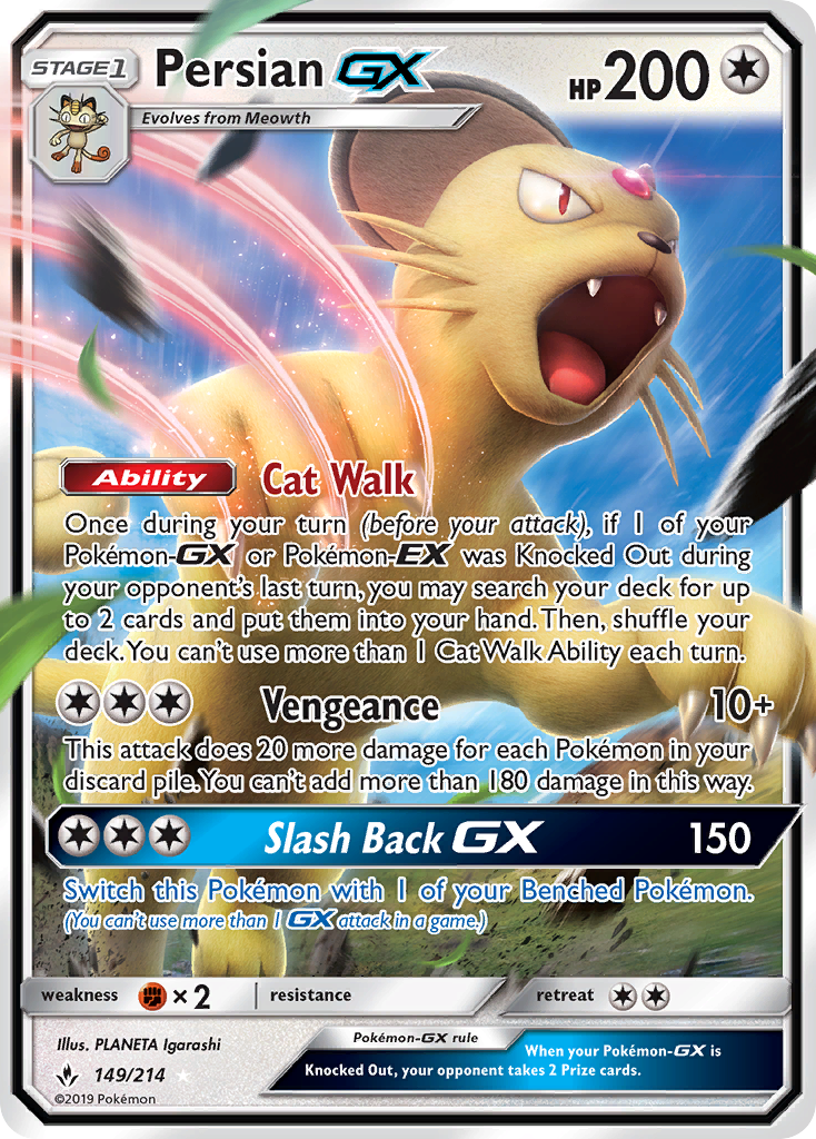 Persian GX (149/214) [Sun & Moon: Unbroken Bonds] | Game Haven TX