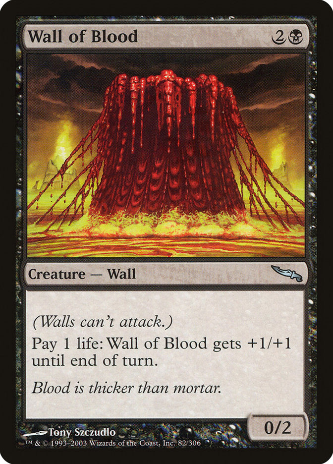 Wall of Blood [Mirrodin] | Game Haven TX