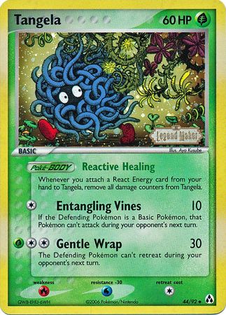 Tangela (44/92) (Stamped) [EX: Legend Maker] | Game Haven TX
