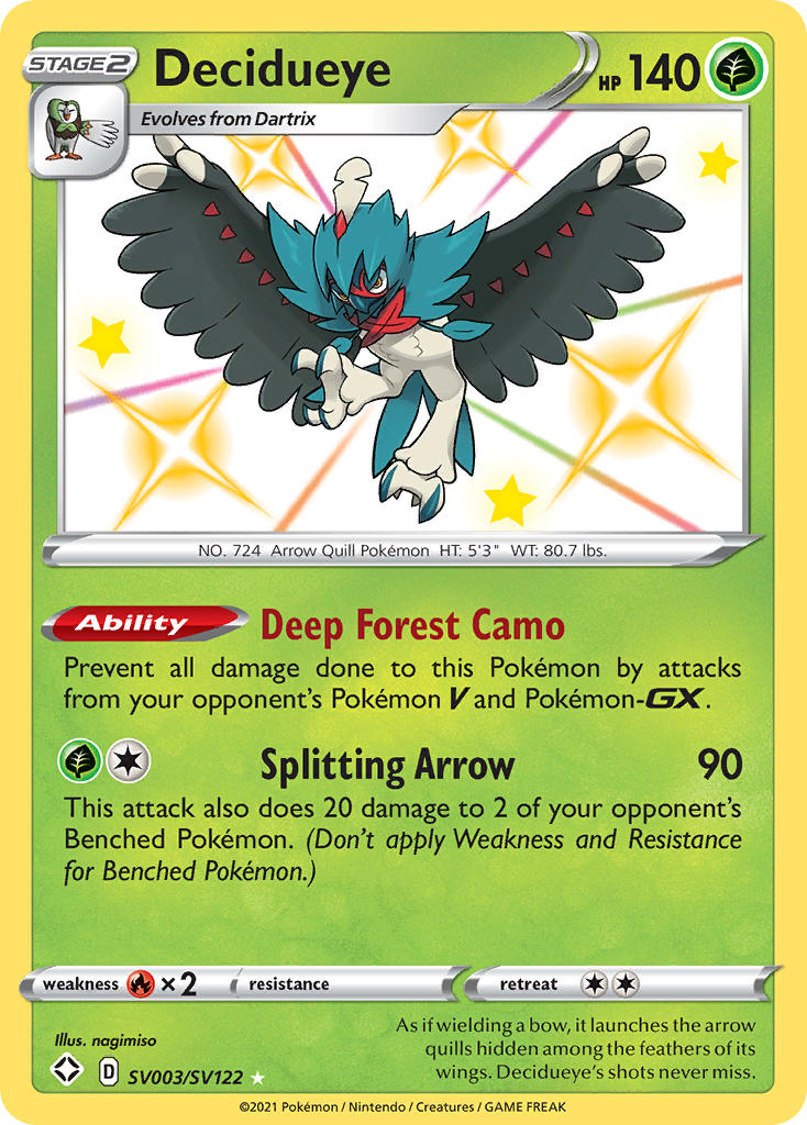 Decidueye (SV003/SV122) [Sword & Shield: Shining Fates] | Game Haven TX