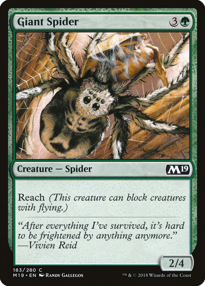Giant Spider [Core Set 2019] | Game Haven TX