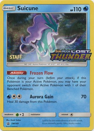 Suicune (SM149) (Staff Prerelease Promo) [Sun & Moon: Black Star Promos] | Game Haven TX