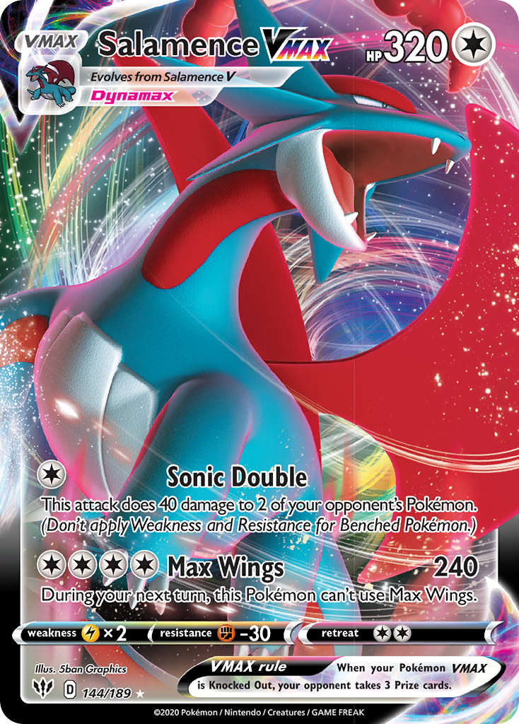 Salamence VMAX (144/189) [Sword & Shield: Darkness Ablaze] | Game Haven TX